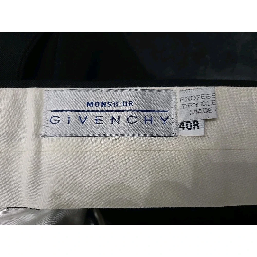 VTG Italy Monsieur By Givenchy Pants Men's 40 x‎ 29 Trousers Pleated Cuffed